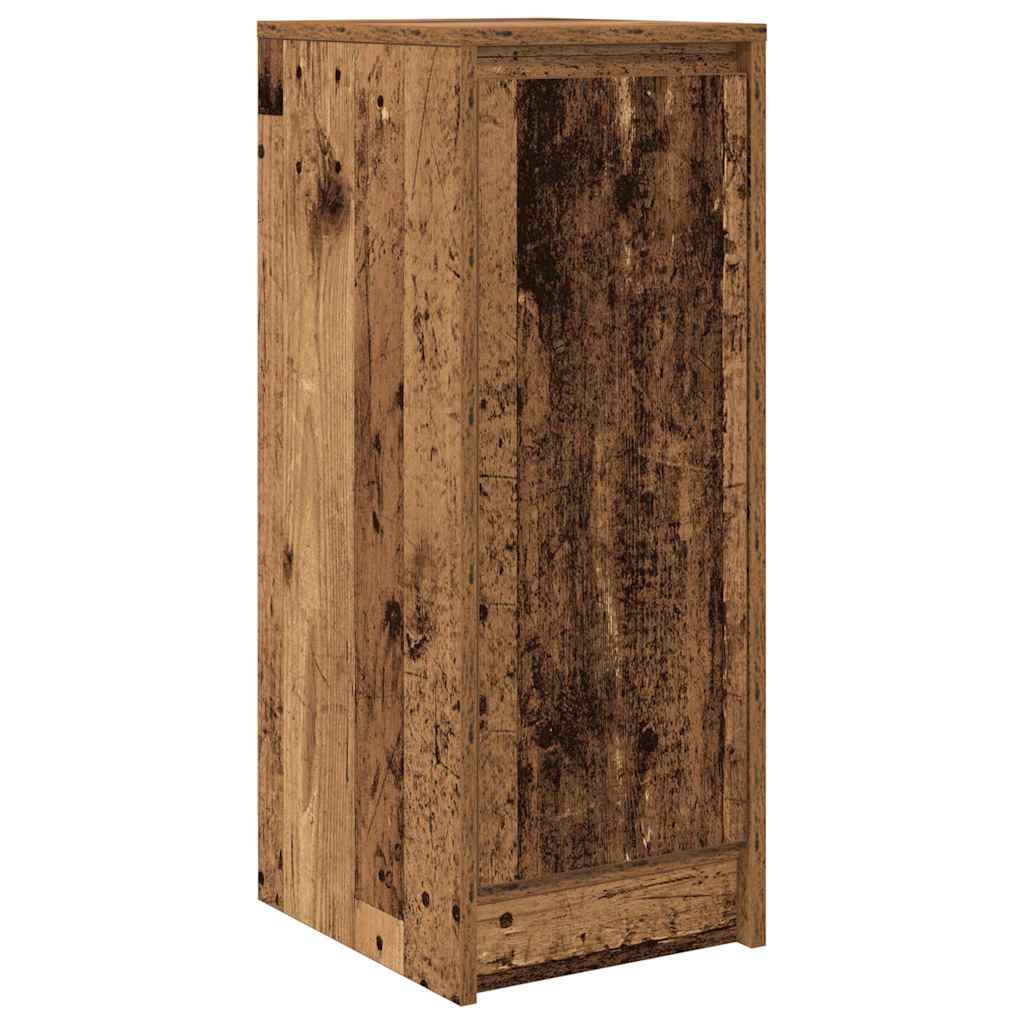 Dressoir 29,5x34x76 cm bewerkt hout oud houtkleurig