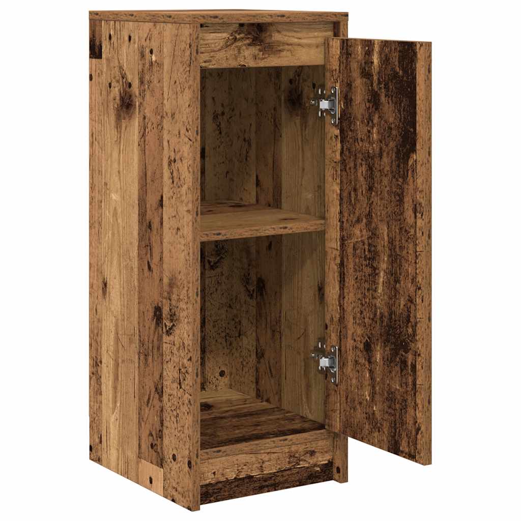 Dressoir 29,5x34x76 cm bewerkt hout oud houtkleurig