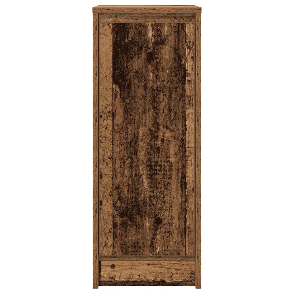 Dressoir 29,5x34x76 cm bewerkt hout oud houtkleurig