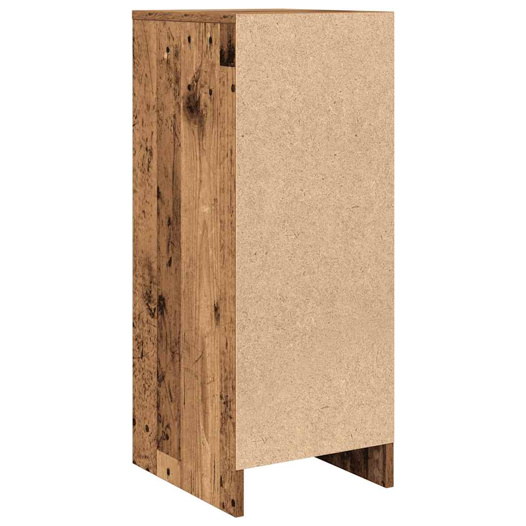 Dressoir 29,5x34x76 cm bewerkt hout oud houtkleurig