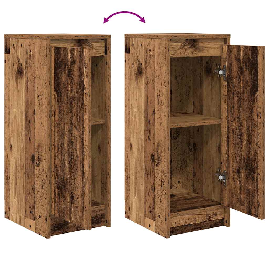 Dressoir 29,5x34x76 cm bewerkt hout oud houtkleurig