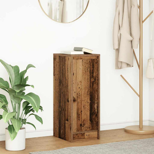 Dressoir 29,5x34x76 cm bewerkt hout oud houtkleurig