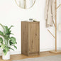 Dressoir 29,5x34x76 cm bewerkt hout artisanaal eikenkleur