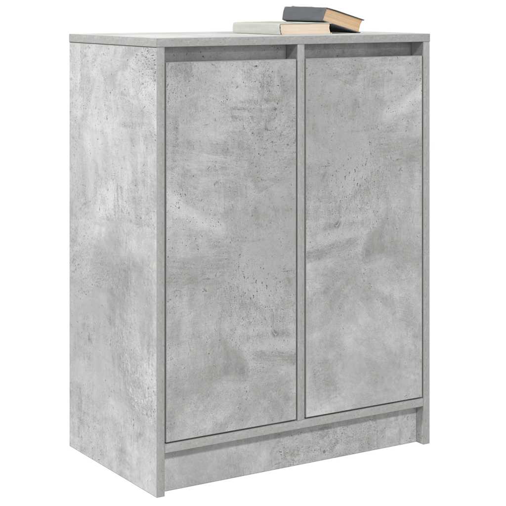 Dressoir 57x34x76 cm bewerkt hout betongrijs