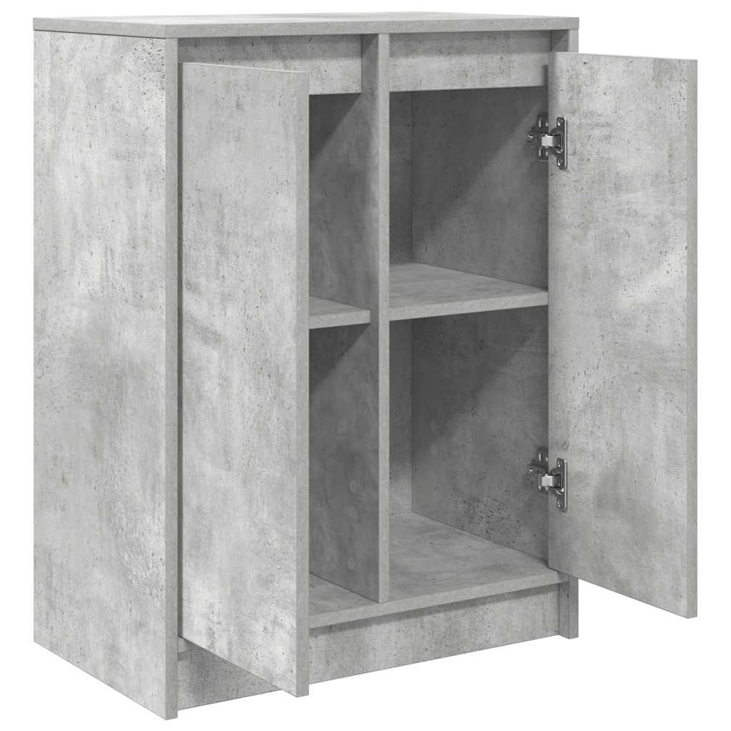 Dressoir 57x34x76 cm bewerkt hout betongrijs