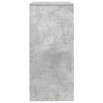 Dressoir 57x34x76 cm bewerkt hout betongrijs