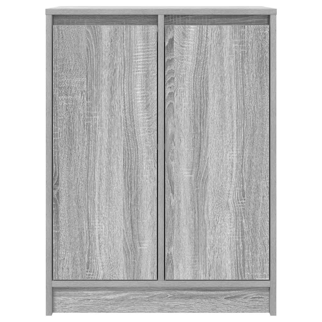 Dressoir 57x34x76 cm bewerkt hout grijs sonoma eikenkleurig