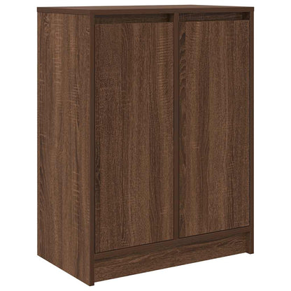 Dressoir 57x34x76 cm bewerkt hout bruin eikenkleurig