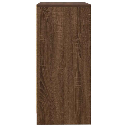 Dressoir 57x34x76 cm bewerkt hout bruin eikenkleurig