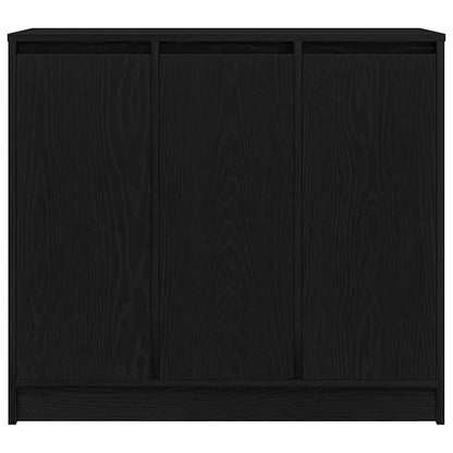 Dressoir 85x34x76 cm spaanplaat zwart eikenkleurig
