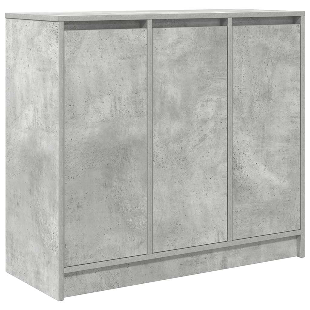Dressoir 85x34x76 cm bewerkt hout betongrijs