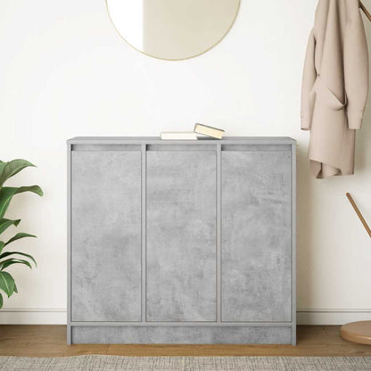 Dressoir 85x34x76 cm bewerkt hout betongrijs