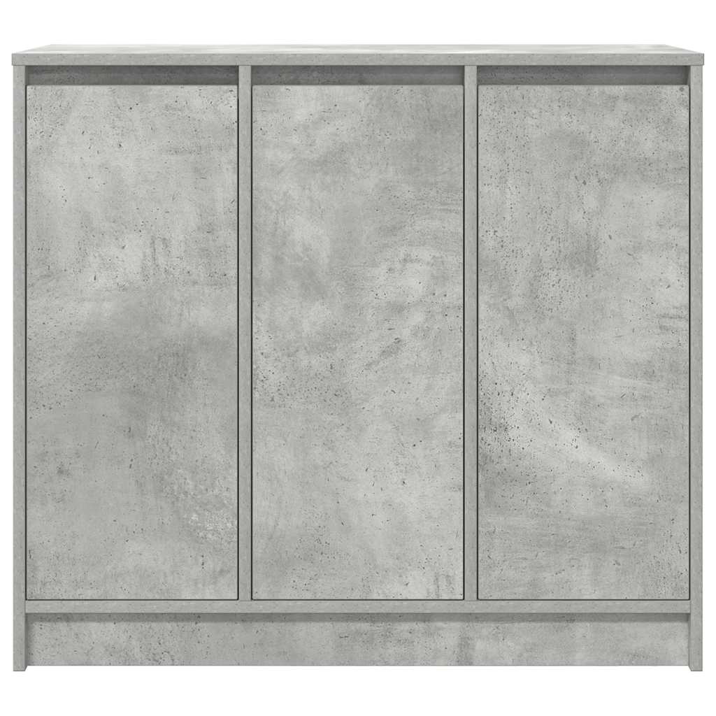 Dressoir 85x34x76 cm bewerkt hout betongrijs