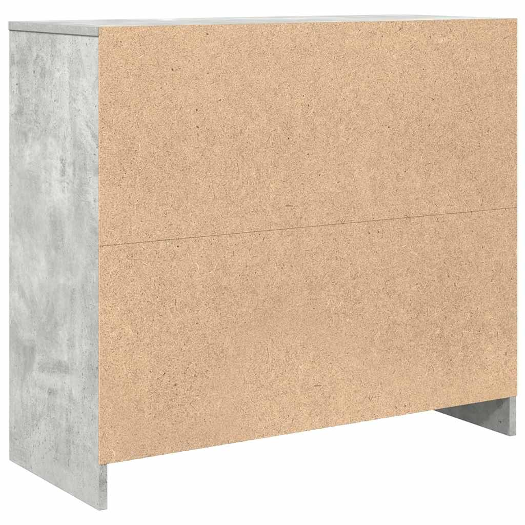 Dressoir 85x34x76 cm bewerkt hout betongrijs