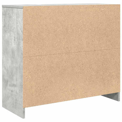 Dressoir 85x34x76 cm bewerkt hout betongrijs