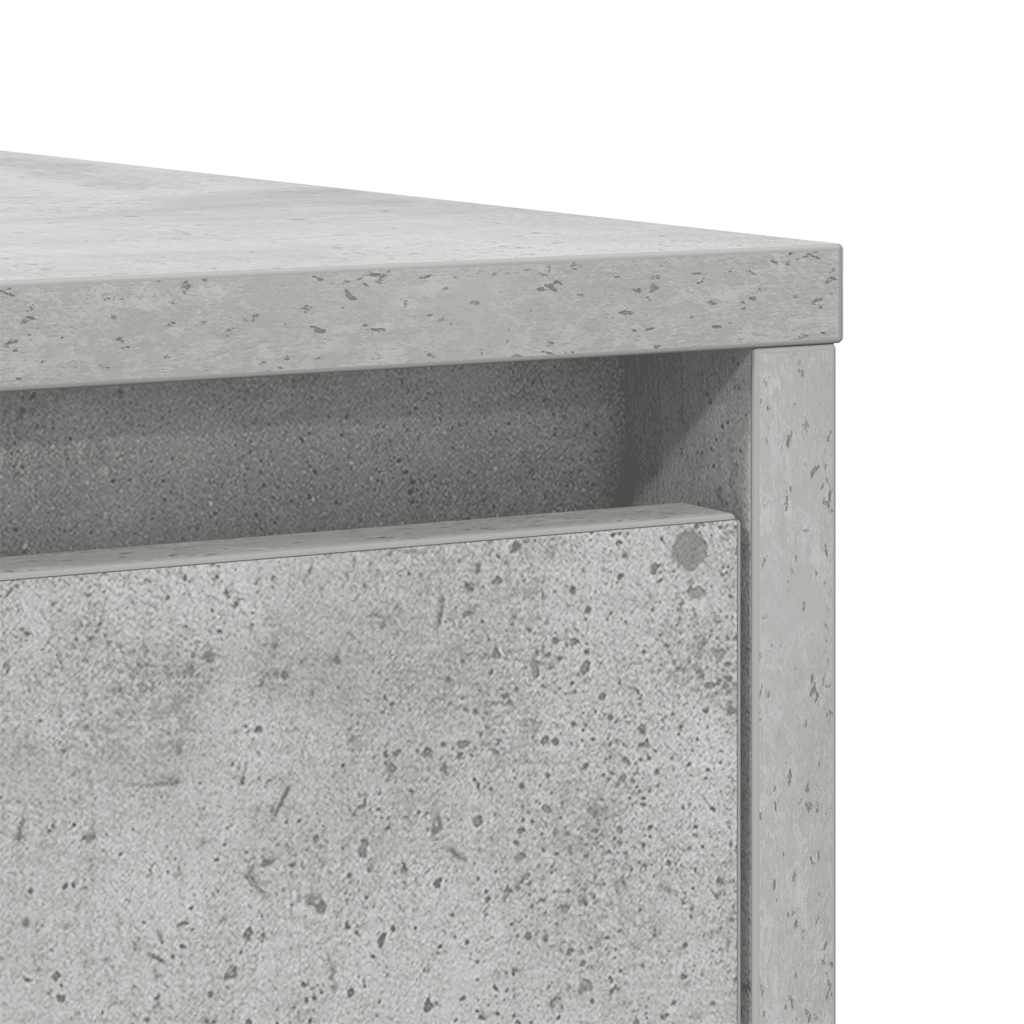 Dressoir 85x34x76 cm bewerkt hout betongrijs