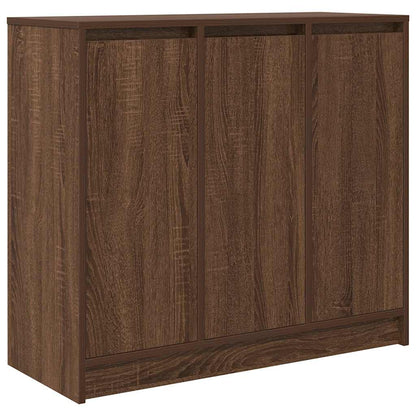 Dressoir 85x34x76 cm bewerkt hout bruin eikenkleurig