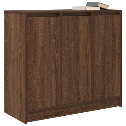 Dressoir 85x34x76 cm bewerkt hout bruin eikenkleurig