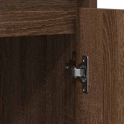 Dressoir 85x34x76 cm bewerkt hout bruin eikenkleurig