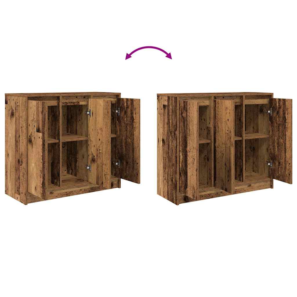 Dressoir 85x34x76 cm spaanplaat oud hout