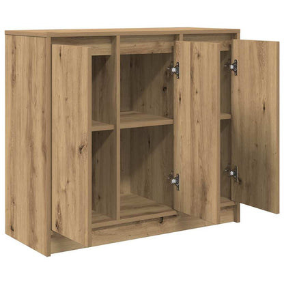 Dressoir ambachtelijk spaanplaat hout ambachtelijk 85x34x76 cm
