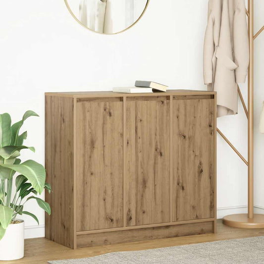 Dressoir ambachtelijk spaanplaat hout ambachtelijk 85x34x76 cm