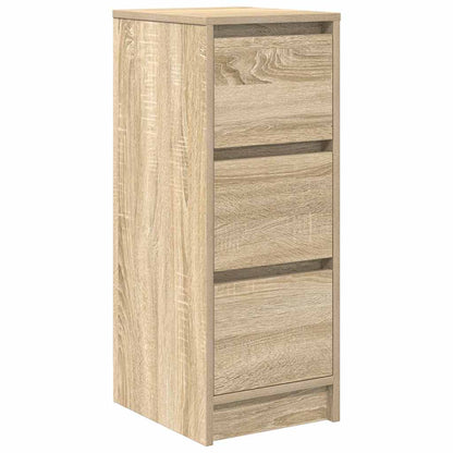 Dressoir 29,5x34x76 cm bewerkt hout sonoma eikenkleurig