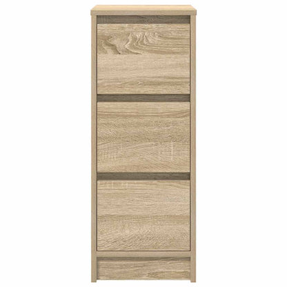 Dressoir 29,5x34x76 cm bewerkt hout sonoma eikenkleurig
