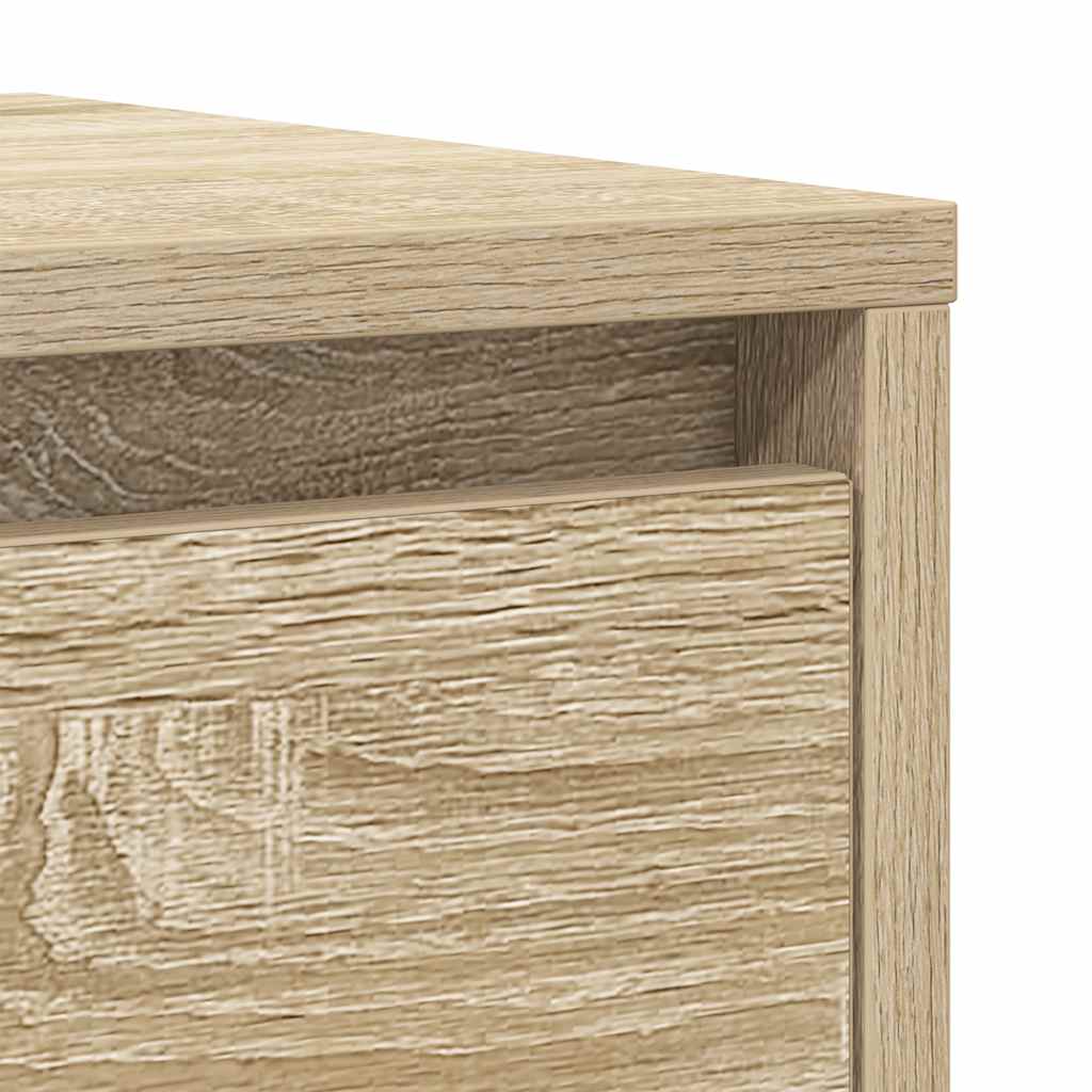 Dressoir 29,5x34x76 cm bewerkt hout sonoma eikenkleurig