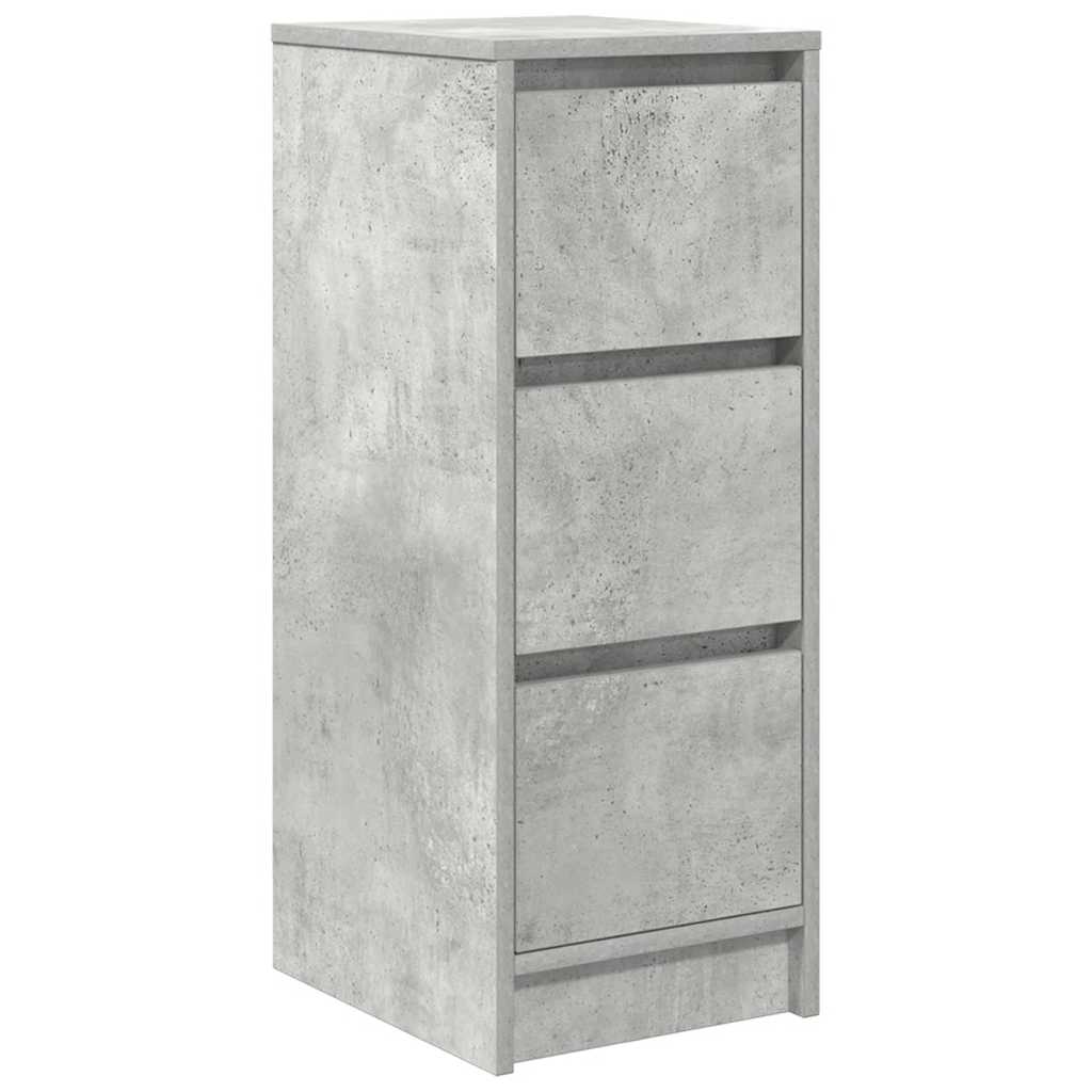 Dressoir 29,5x34x76 cm bewerkt hout betongrijs
