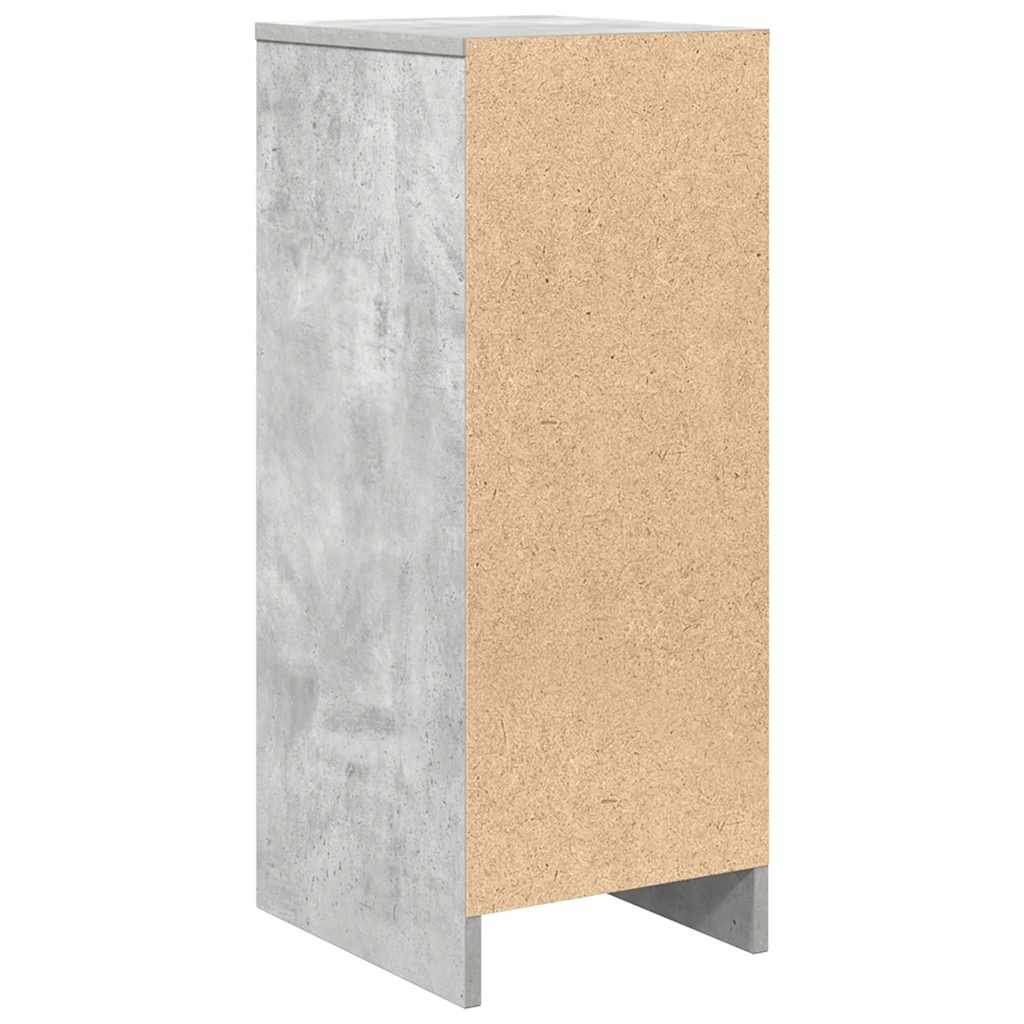 Dressoir 29,5x34x76 cm bewerkt hout betongrijs