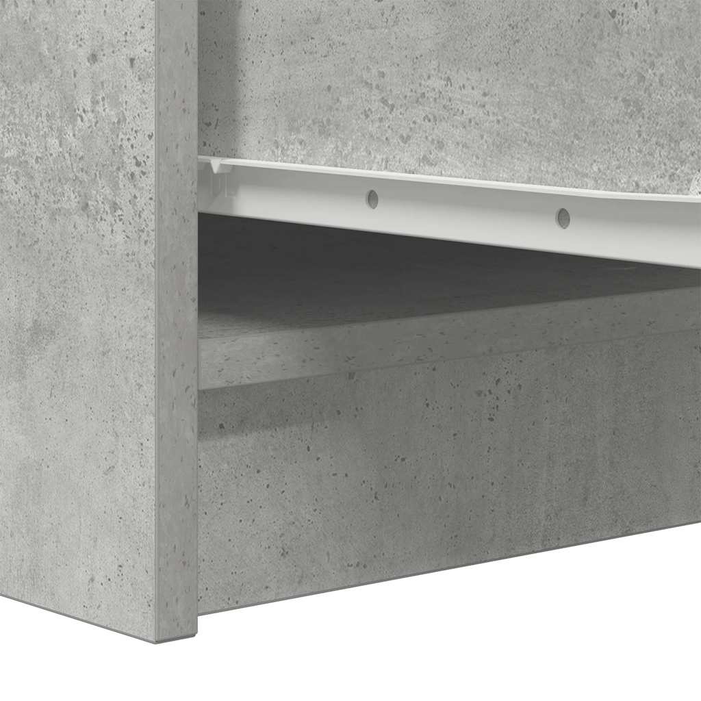 Dressoir 29,5x34x76 cm bewerkt hout betongrijs
