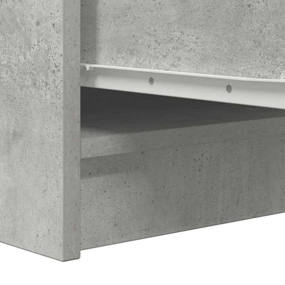 Dressoir 29,5x34x76 cm bewerkt hout betongrijs