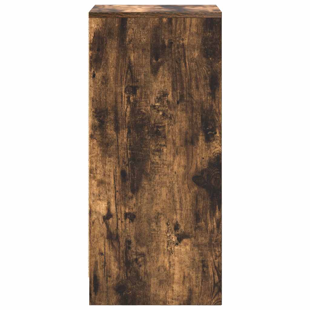 Dressoir 29,5x34x76 cm bewerkt hout gerookt eikenkleurig