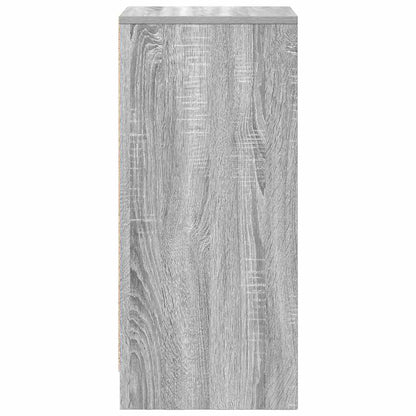 Dressoir 29,5x34x76 cm bewerkt hout grijs sonoma eikenkleurig
