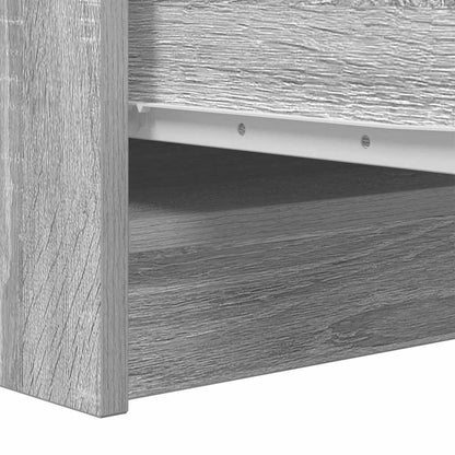 Dressoir 29,5x34x76 cm bewerkt hout grijs sonoma eikenkleurig