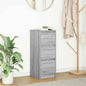 Dressoir 29,5x34x76 cm bewerkt hout grijs sonoma eikenkleurig