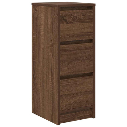 Dressoir 29,5x34x76 cm bewerkt hout bruin eikenkleurig