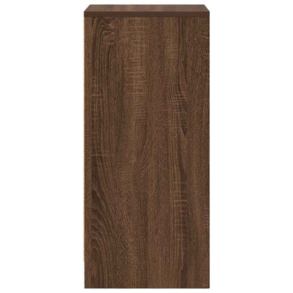 Dressoir 29,5x34x76 cm bewerkt hout bruin eikenkleurig