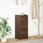 Dressoir 29,5x34x76 cm bewerkt hout bruin eikenkleurig