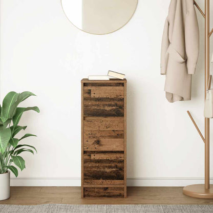 Dressoir 29,5x34x76 cm bewerkt hout oud houtkleurig