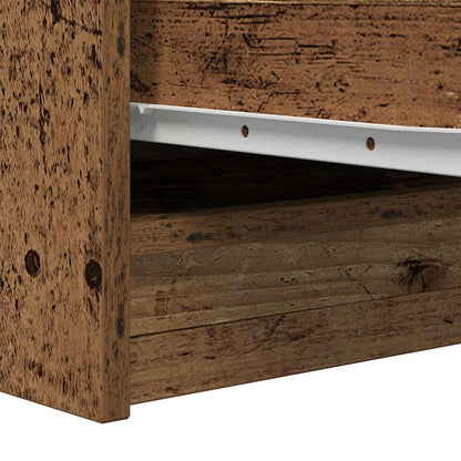 Dressoir 29,5x34x76 cm bewerkt hout oud houtkleurig