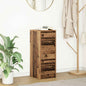 Dressoir 29,5x34x76 cm bewerkt hout oud houtkleurig