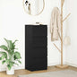 Dressoir 37,5x35x99 cm spaanplaat zwart eikenkleurig