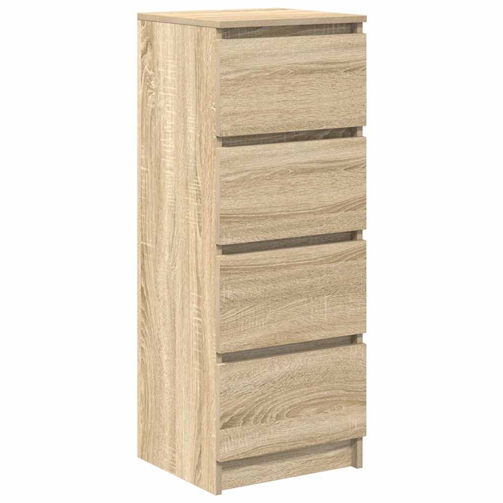 Dressoir 37,5x35x99 cm spaanplaat sonoma eikenkleurig