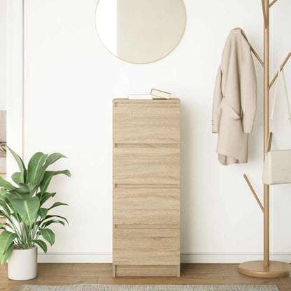 Dressoir 37,5x35x99 cm spaanplaat sonoma eikenkleurig