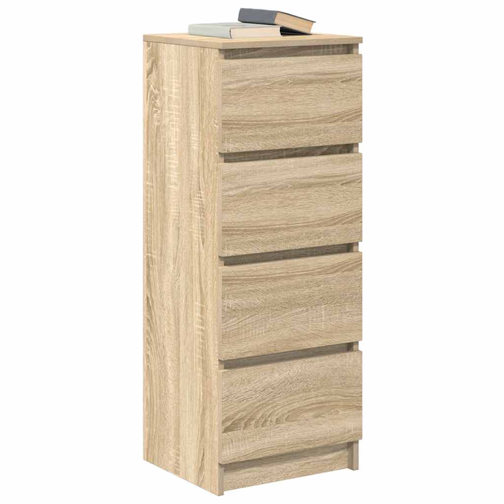 Dressoir 37,5x35x99 cm spaanplaat sonoma eikenkleurig