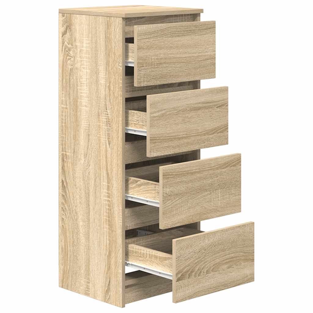 Dressoir 37,5x35x99 cm spaanplaat sonoma eikenkleurig