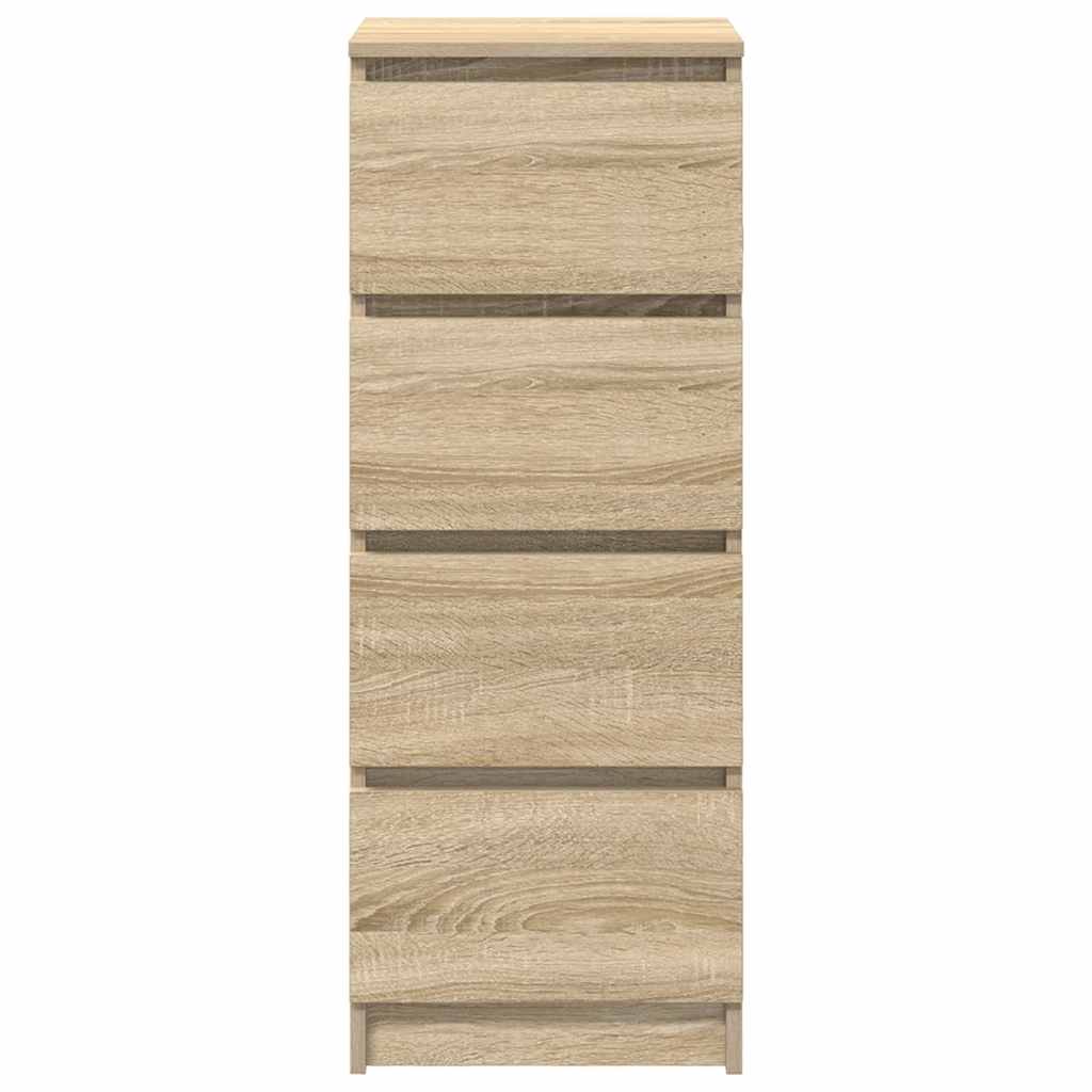 Dressoir 37,5x35x99 cm spaanplaat sonoma eikenkleurig
