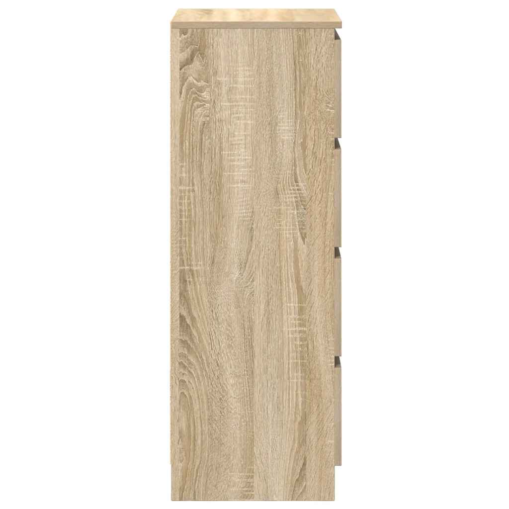 Dressoir 37,5x35x99 cm spaanplaat sonoma eikenkleurig